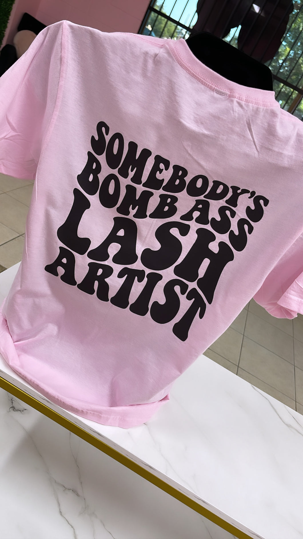 BOMB ASS LASH ARTIST TEE